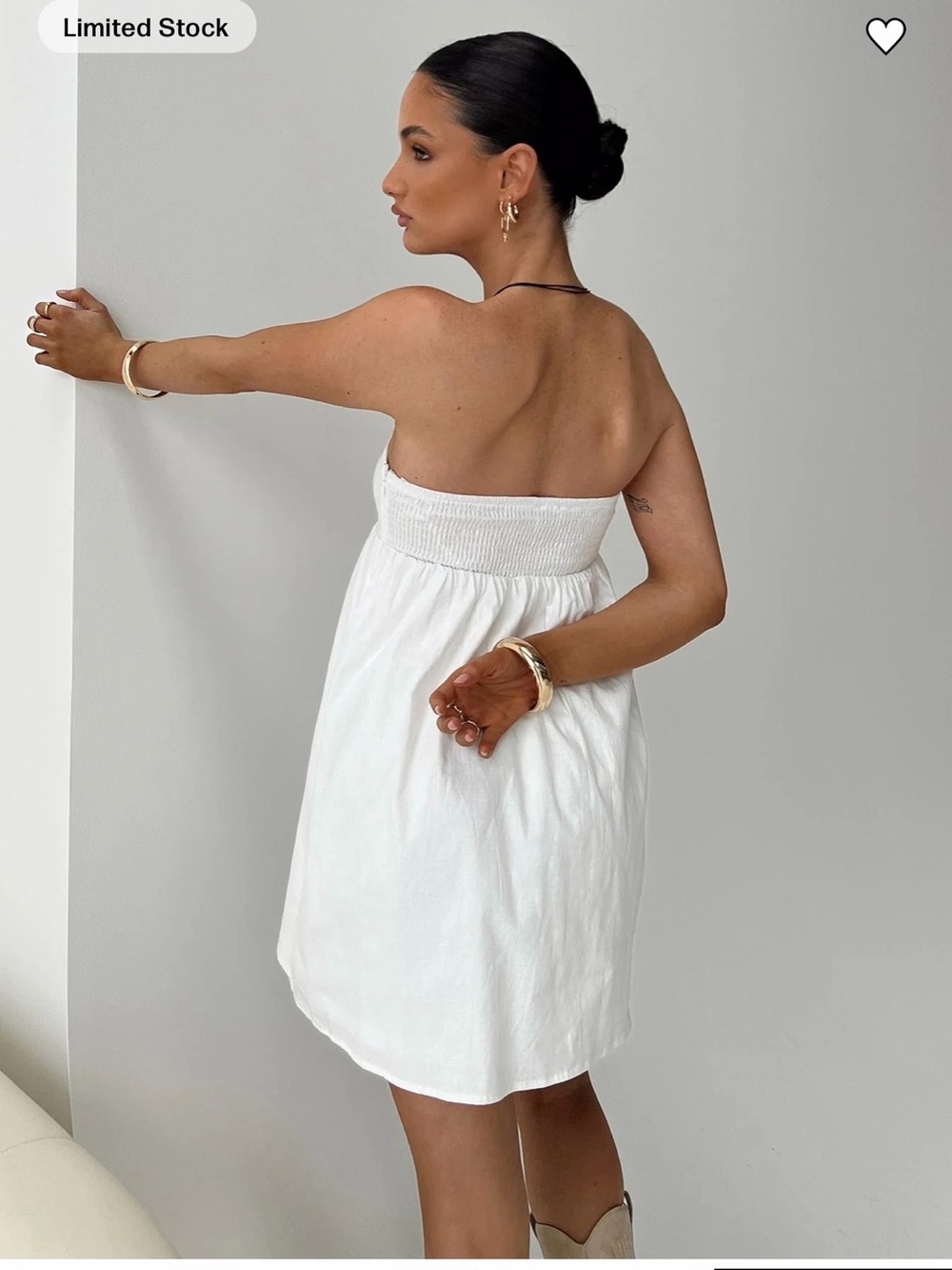 Princess Polly Strapless Mini Dress White - Picture 3 of 10